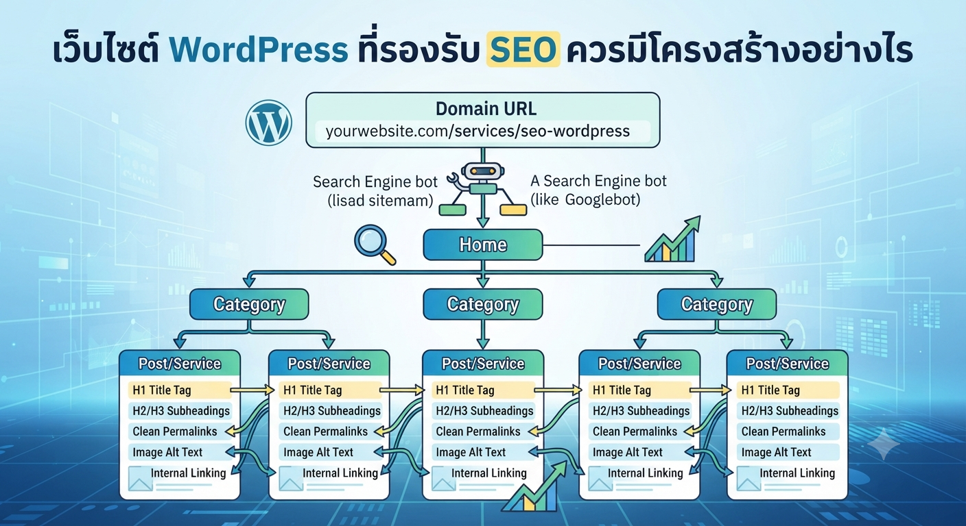 เว็บไซต์ WordPress ที่รองรับ SEO ควรมีโครงสร้างอย่างไร